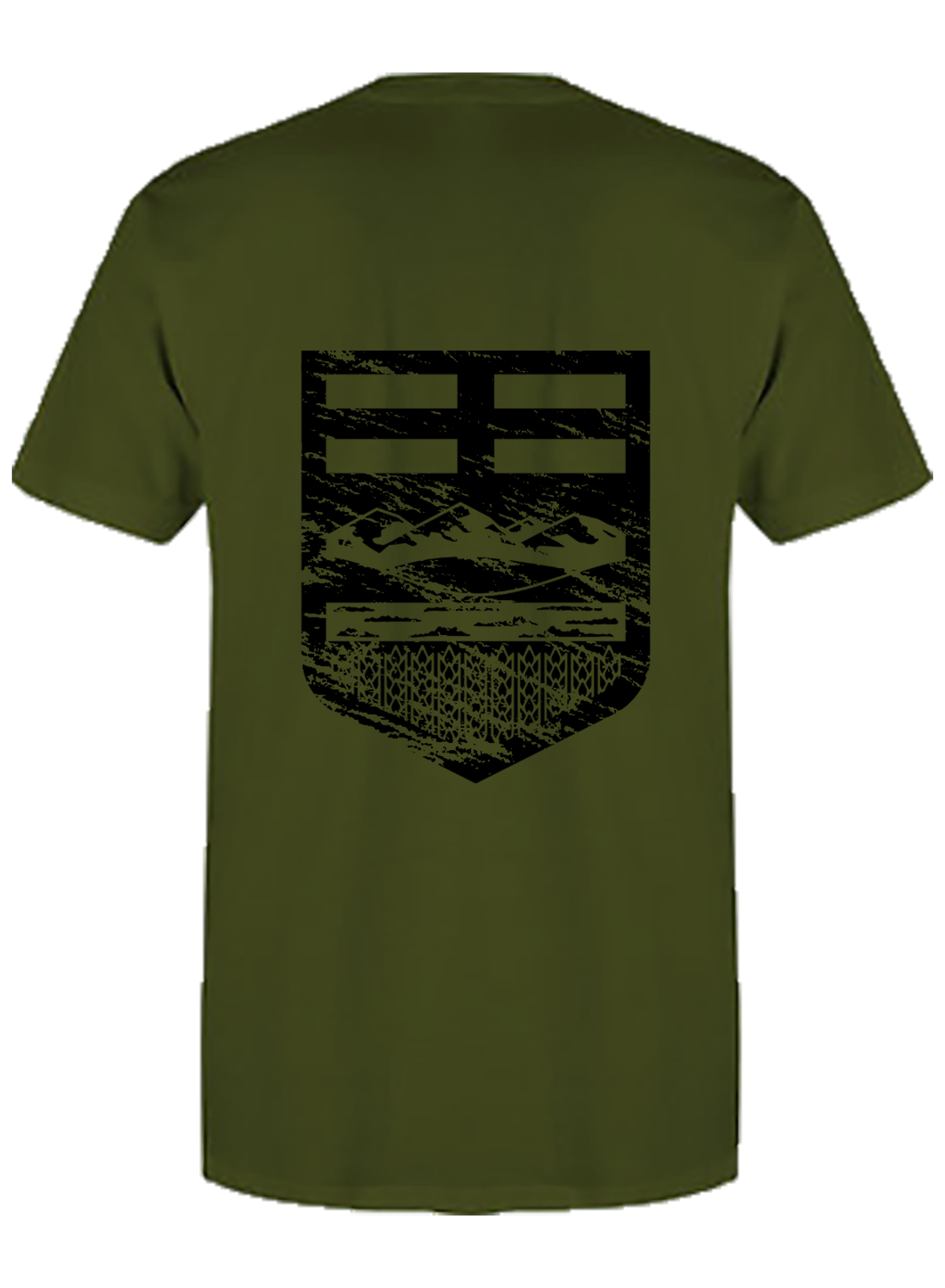 Distressed Crest Tee