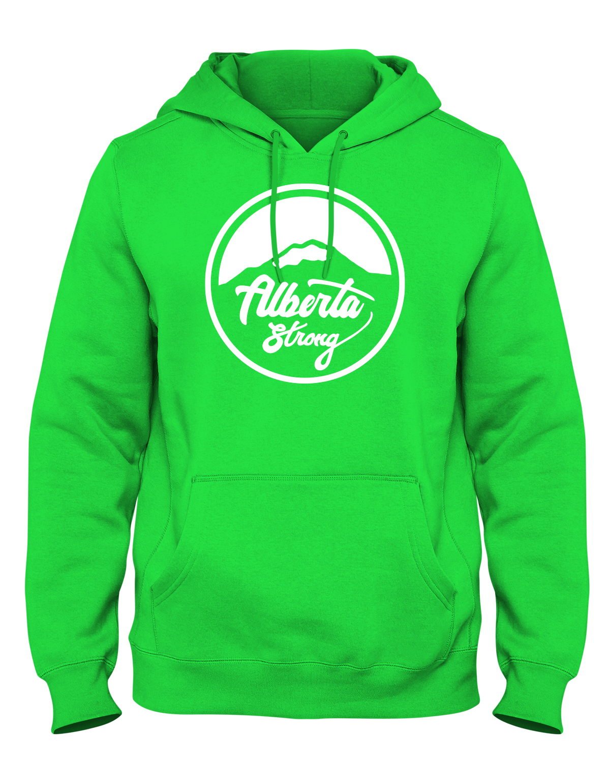 Blank Lime Green Hoodie (Choice of Design) (Clearance)