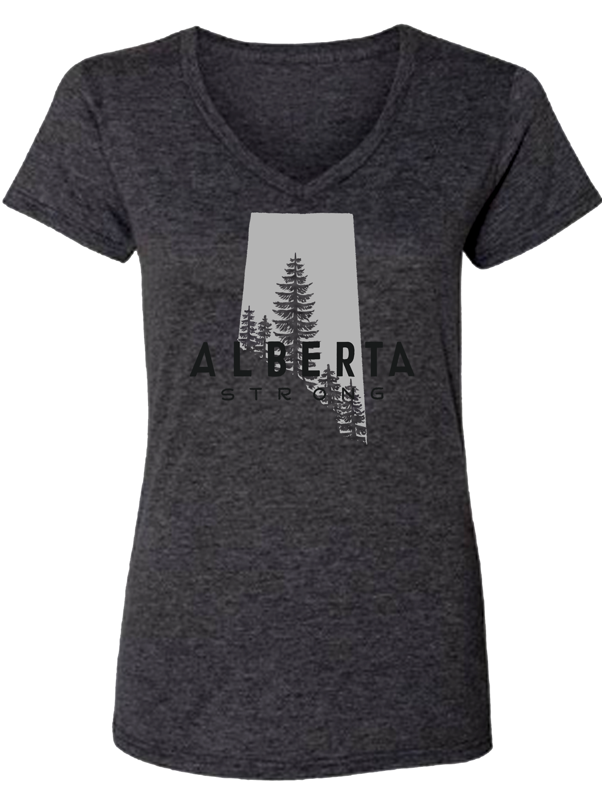 Alberta Forest Ladies v-neck tee