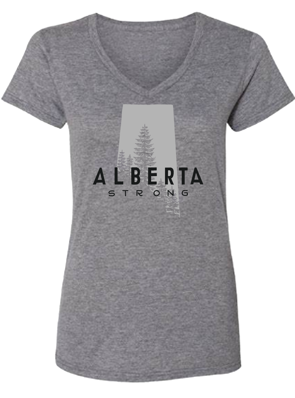 Alberta Forest Ladies v-neck tee