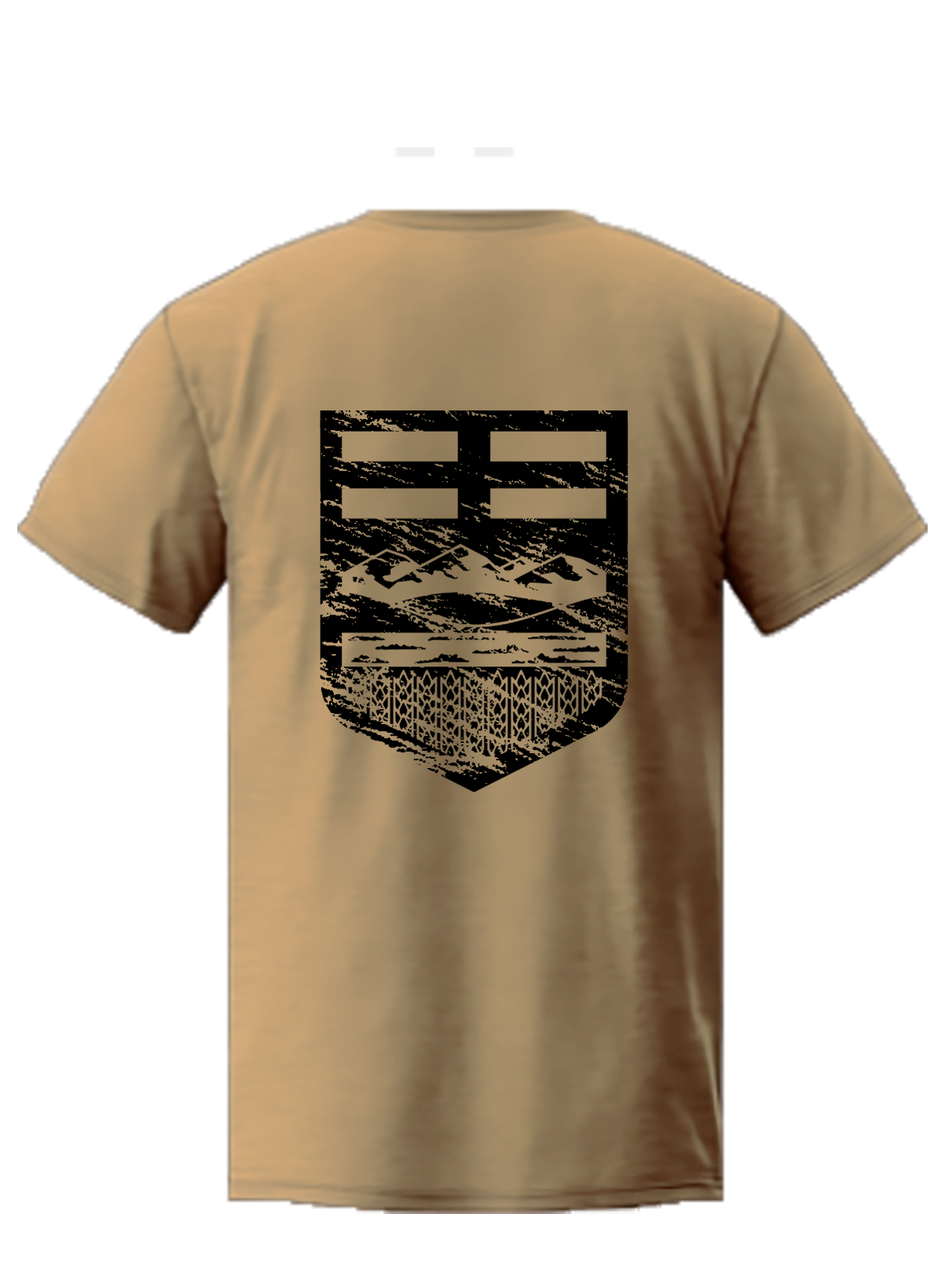 Distressed Crest Tee