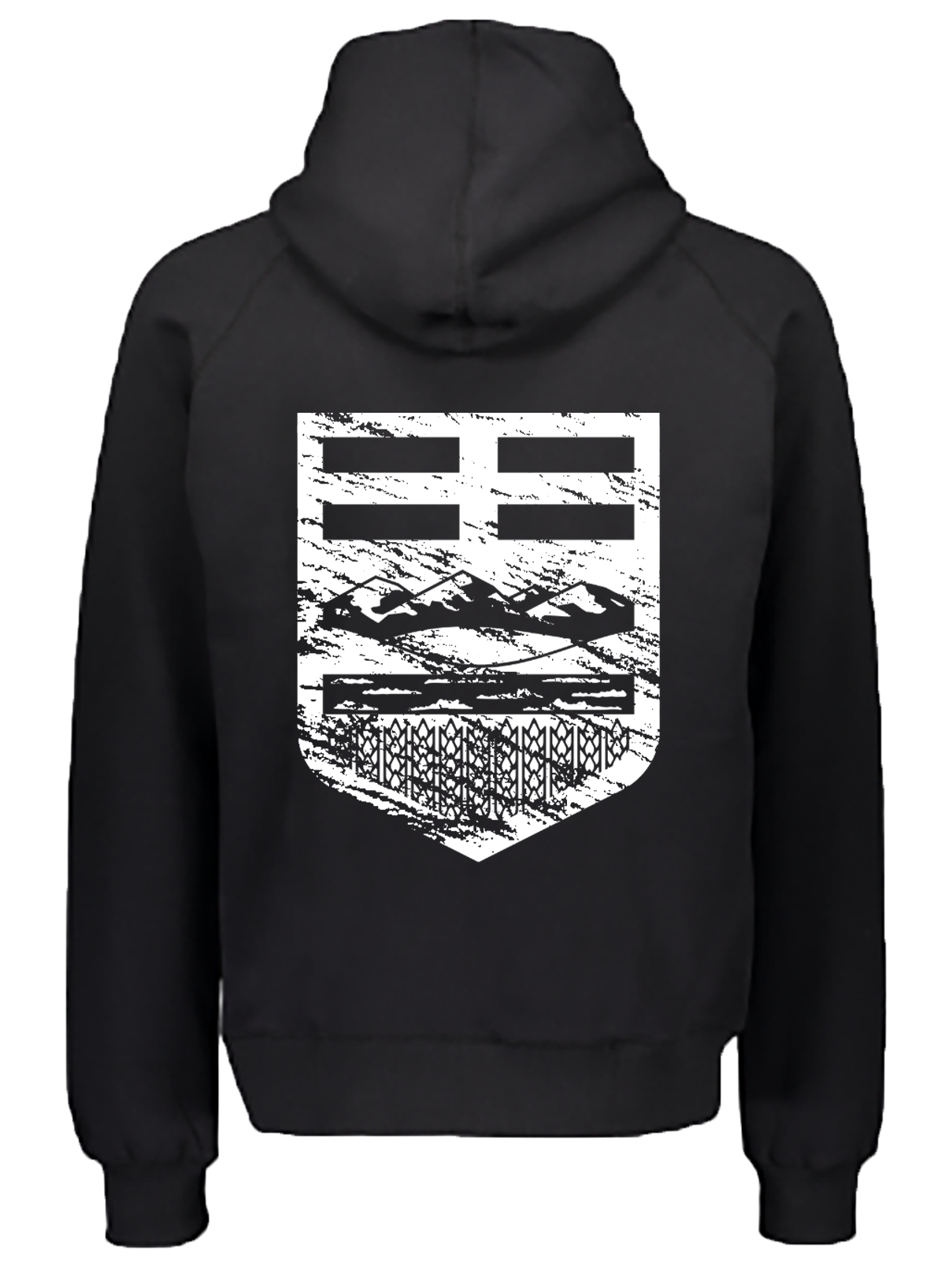Distressed Crest Hoodie