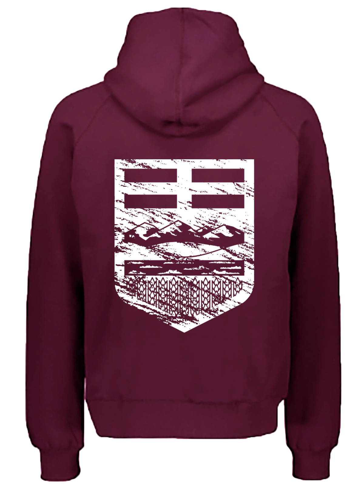 Distressed Crest Hoodie