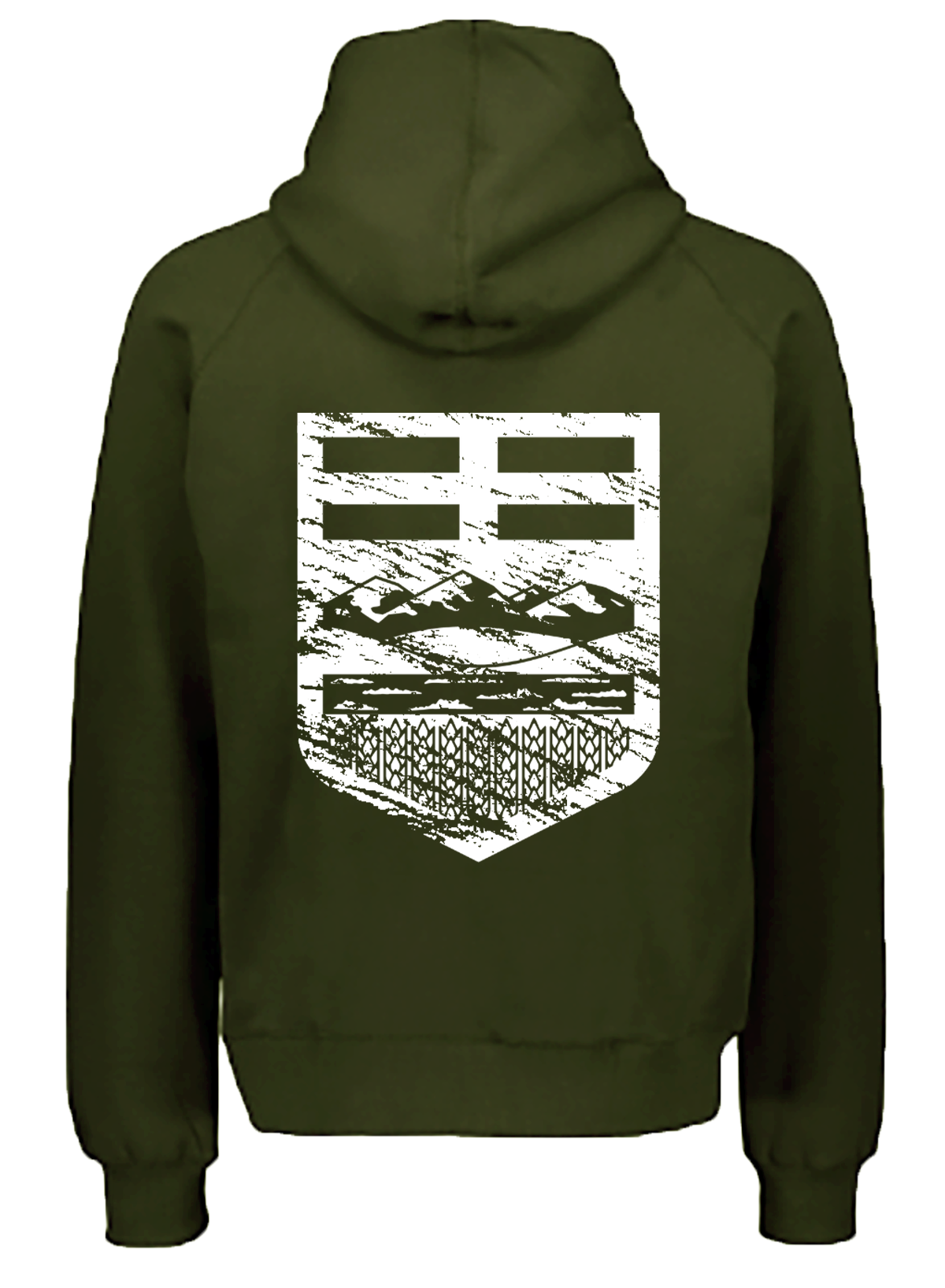 Distressed Crest Hoodie