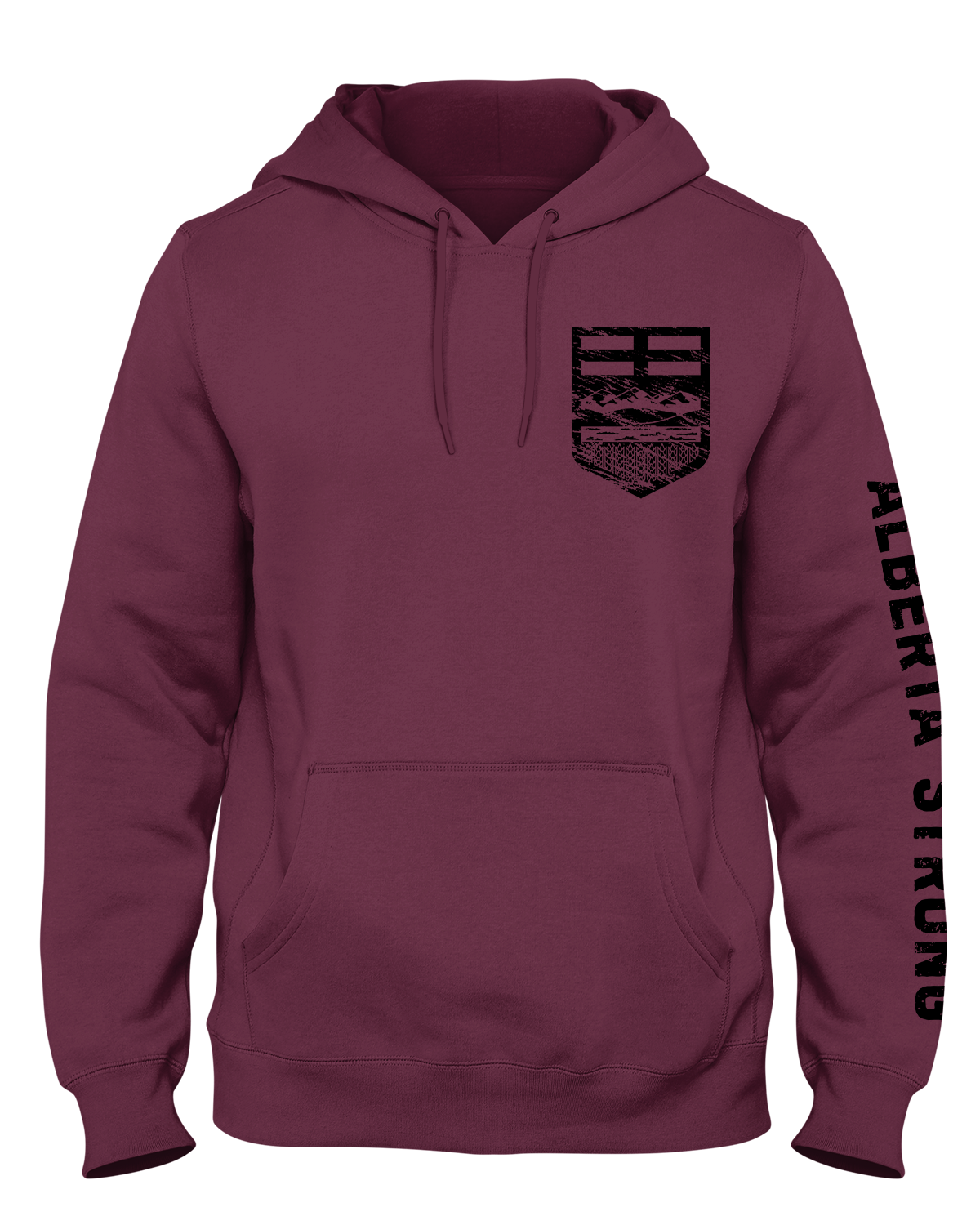 Alberta Crest Chest Hoodie