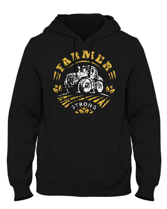 Farmer Strong Tractor Hoodie