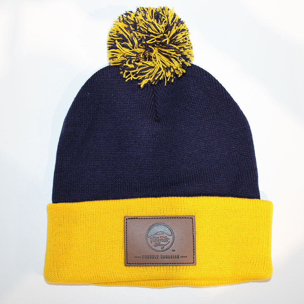 Classic Alberta Strong Toque / Blue & Yellow